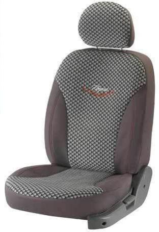 Mars Chex Grey Car Seat Cover