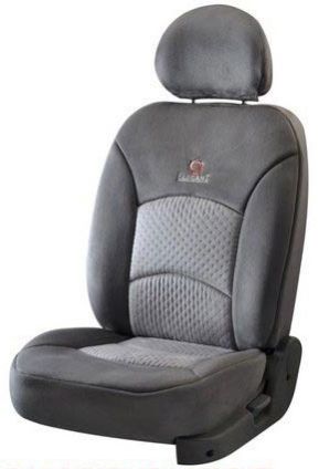 Super Suede Grey Car Seat Cover