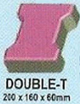 Double-T Shaped Interlocking Pavers