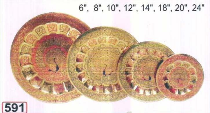 Brass Jaipuri Plates