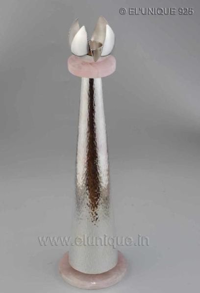 EL CS 009 Sterling Silver Candle Stand
