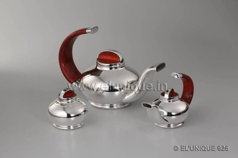 EL TS 005  Sterling Silver Tea Set