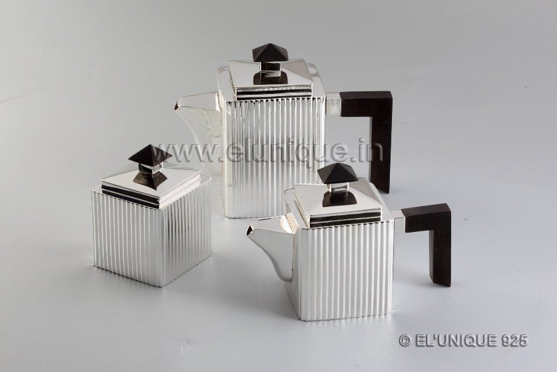 EL TS 004 Sterling Silver Tea Set