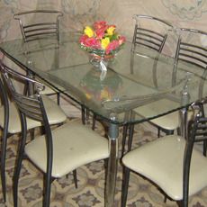 Stainless Steel Dining Table Set 03