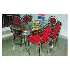 Stainless Steel Dining Table Set 05