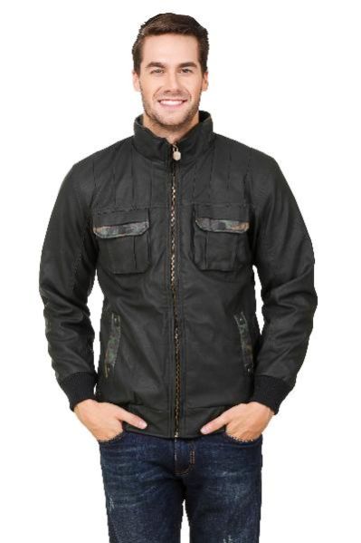 Hard Military Leather Jacket 01