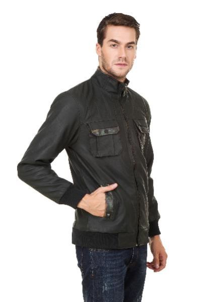 Hard Military Leather Jacket 04