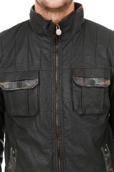 Hard Military Leather Jacket 05