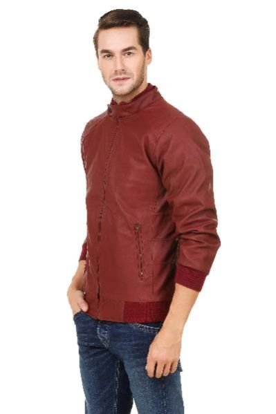 Mens Hard Leather Jacket 02