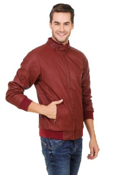 Mens Hard Leather Jacket 03