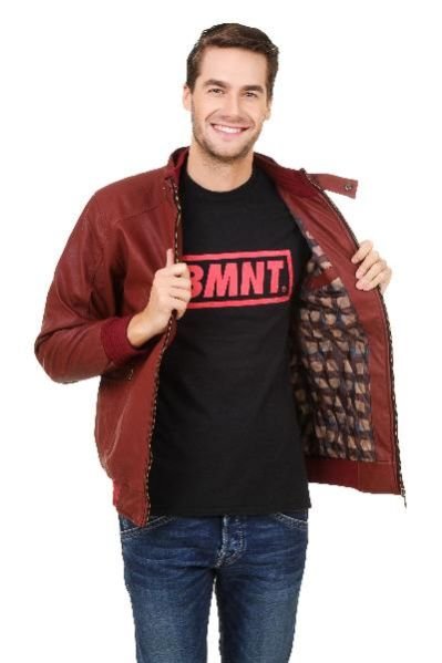 Mens Hard Leather Jacket 08