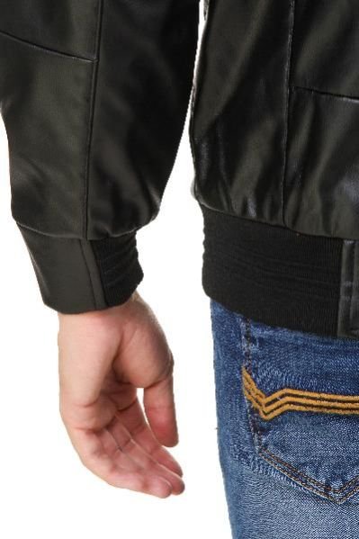 Pintex Black Shine Leather Jacket 08