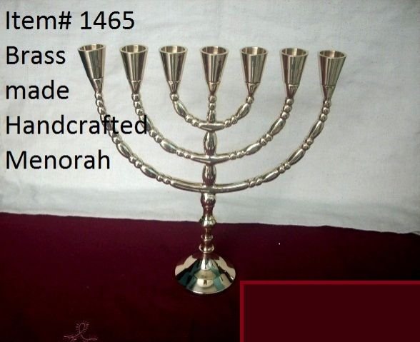 1465 Brass Handcrafted Candle Stand