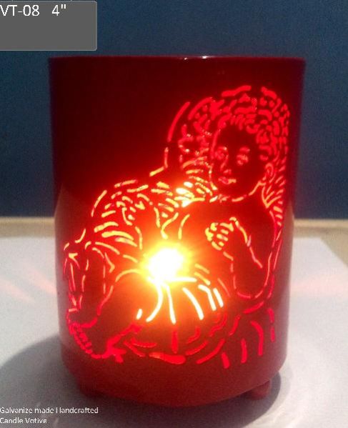 Brass Handcrafted Candle Votive 02