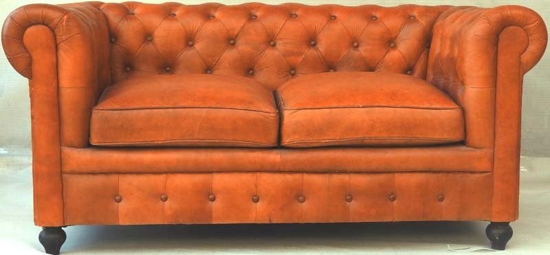 Leather Canwas Sofa with Buttons 03