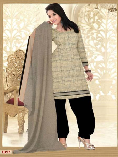 Ladies Cotton Unstitched Suit (1017)