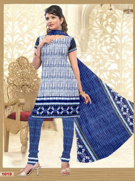 Ladies Cotton Unstitched Suit (1019)