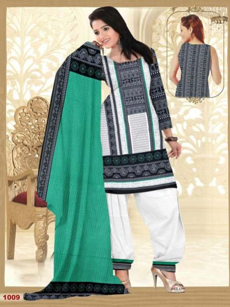 Ladies Cotton Unstitched Suit (1009)