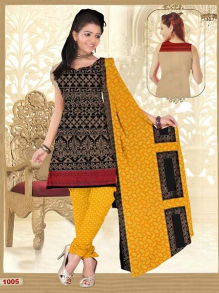 Ladies Cotton Unstitched Suit (1005)