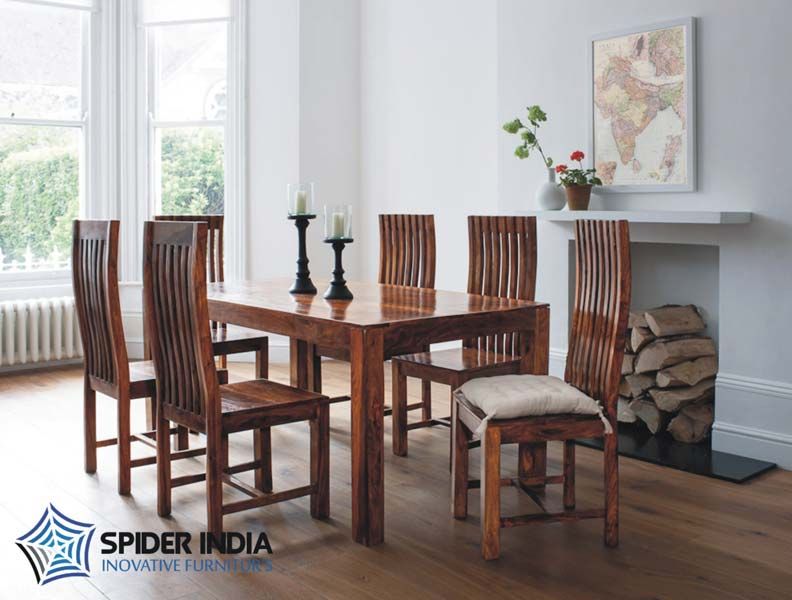 Sheesham 6 Seater Wooden Dining Tables Set