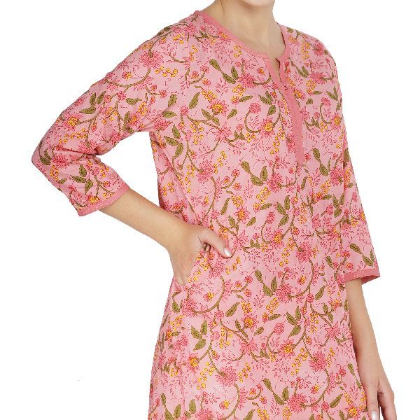 SSC005-PK Ladies Cotton Kurti