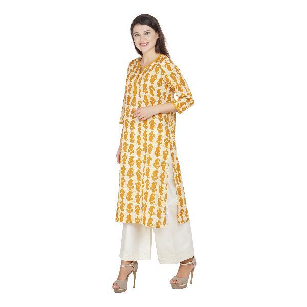 SSC007-YL Ladies Cotton Kurti