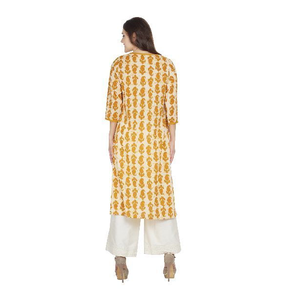SSC007-YL Ladies Cotton Kurti