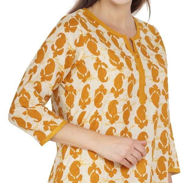 SSC007-YL Ladies Cotton Kurti
