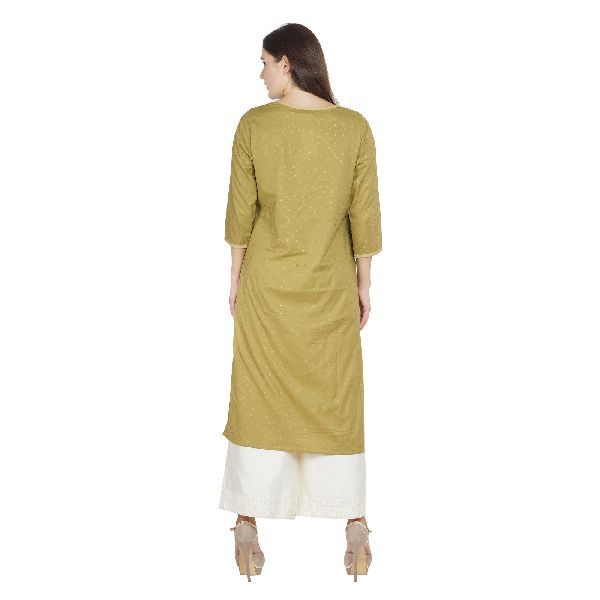 SSC011-GR Ladies Cotton Kurti