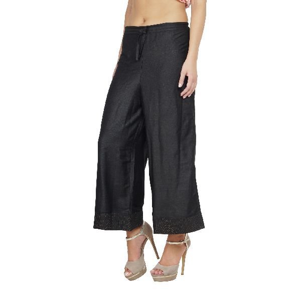 SSTP001-BK Ladies Tussar Palazzo 02