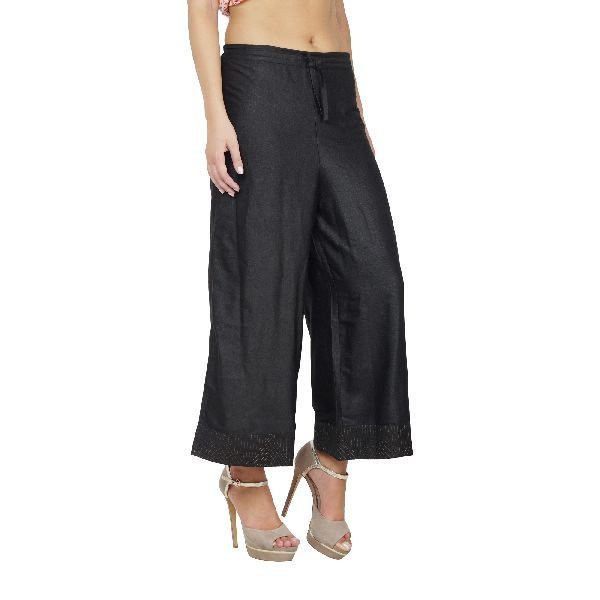 SSTP001-BK Ladies Tussar Palazzo 03
