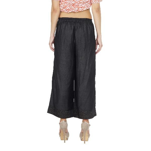 SSTP001-BK Ladies Tussar Palazzo 04
