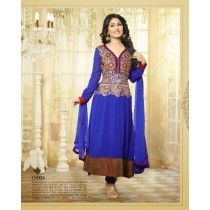 Akshara Dark Blue Faux Georgette Anarkali