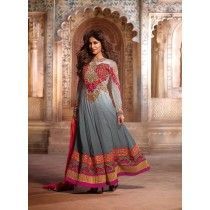 Chitrangada Grey Georgette Anarkali