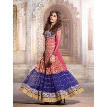 Chitrangada Pink Net Anarkali