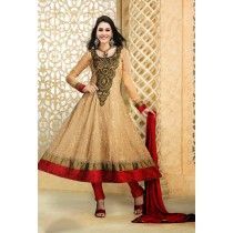 Jasmine Cream Georgette Long Anarkali Semistitched Suit