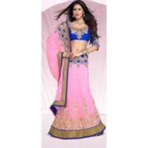 Sheetal Pink Georgette Lehenga Saree