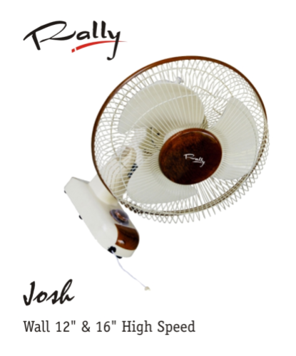 12 & 16 Inches High Speed Rally Wall Fan
