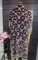 Black Georgette Dupatta