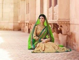 Green Colour Bhagalpuri Silk