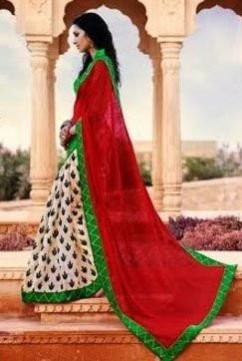 Red Colour Bhagalpuri Silk