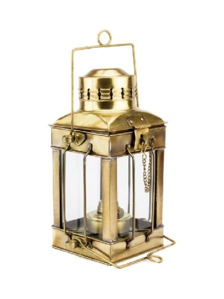 Brass Square Oil Hanging Lantern