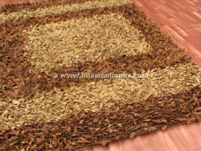 Cancer Leather Shaggy Rug