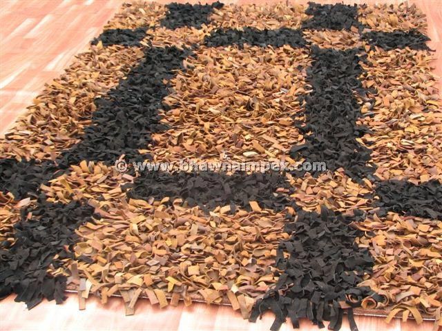 Capricon Leather Shaggy Rug