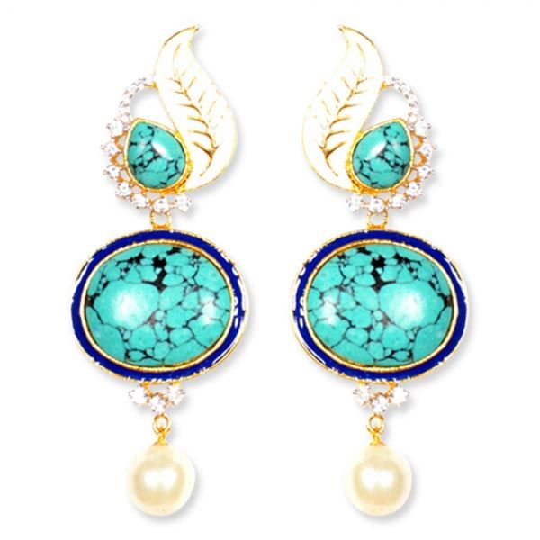 Cocktail Leaf Earrings