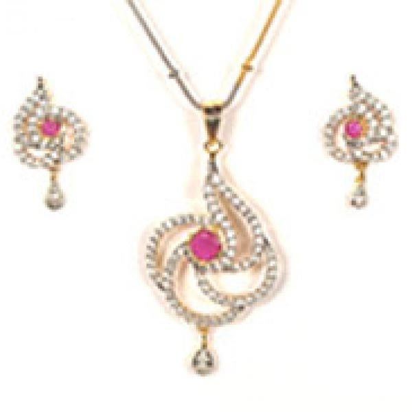 Divine Ruby  Pendant Set
