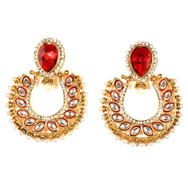Lal Bahaar Moti Earrings