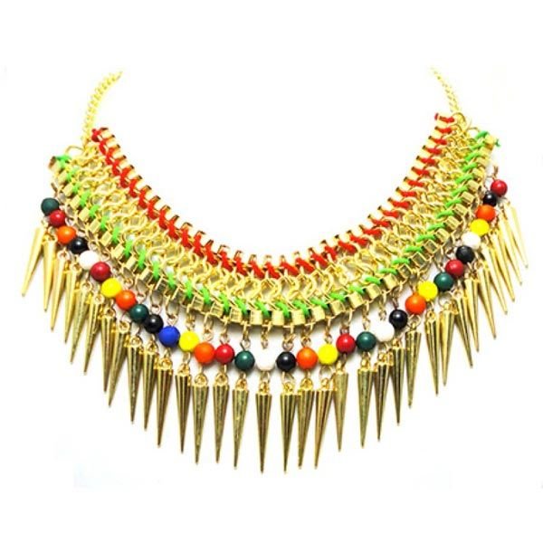 Multi Shade Cone Necklace