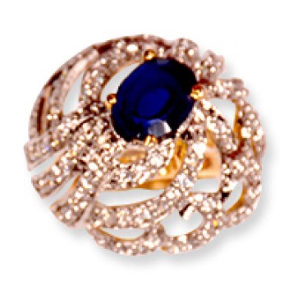 Saphire Diamond Rings