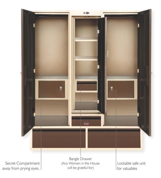 Luxury Dressing Steel Almirah 02